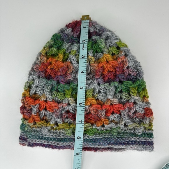 Created By Cyd Crochet Beanie Merino Wool BOHO Winter Hat  display picture 2